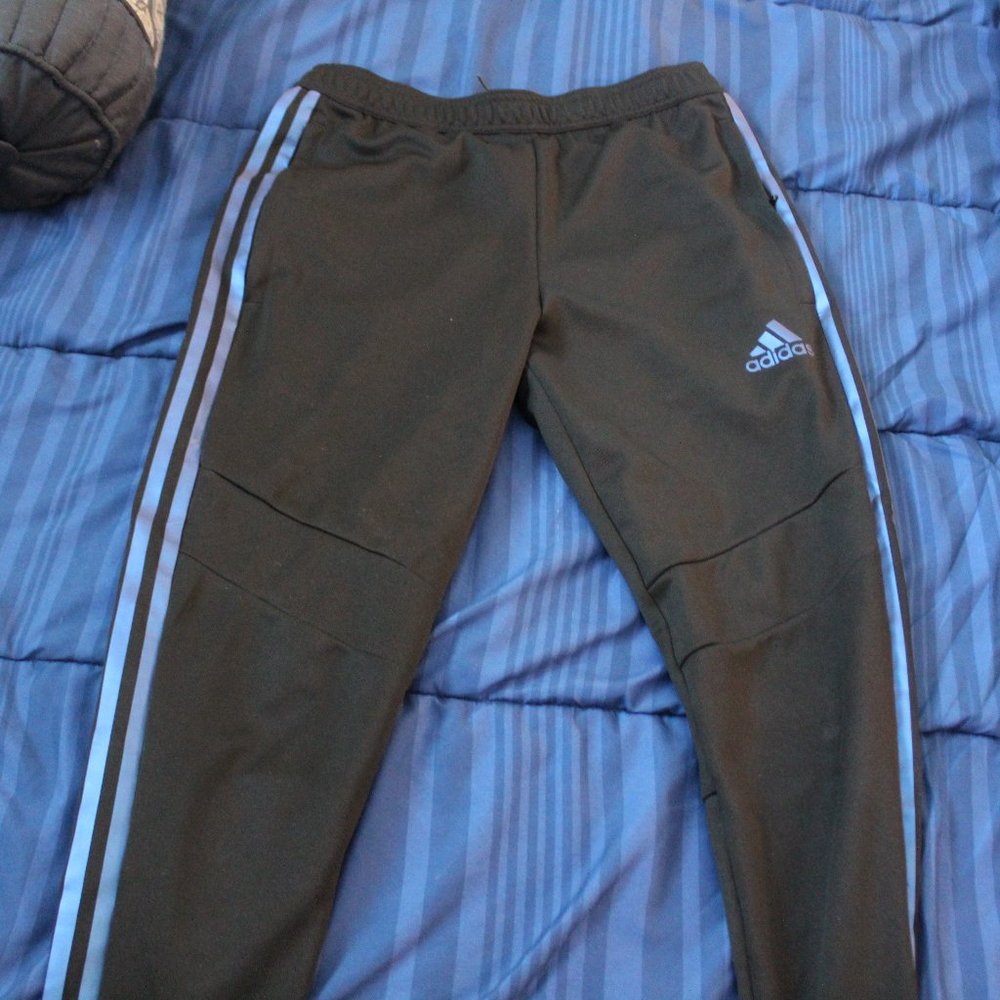Mens Adidas blue iridescent sweatpants